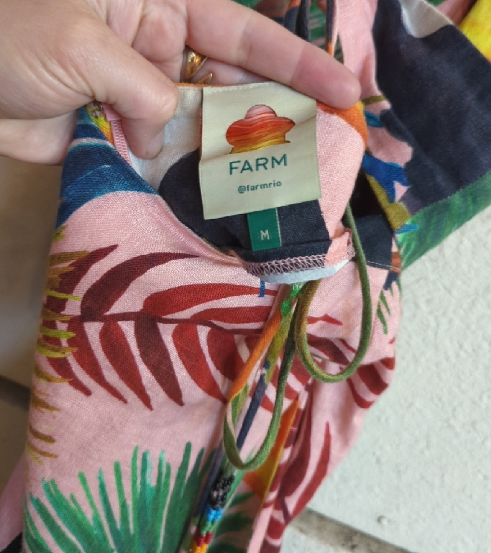 Farm Rio Tropical Toucan Button-Front Dress - Pink & Multicolor - Picture 8 of 8
